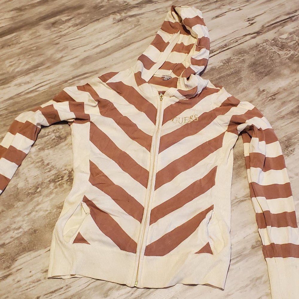 Guess zip up lightweight hoodie